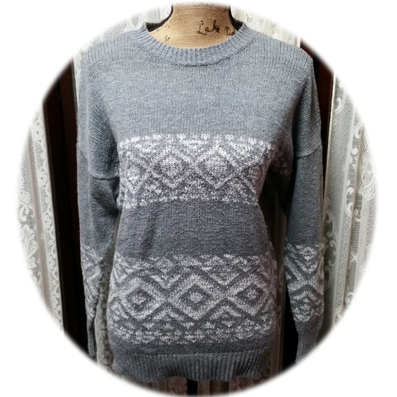 Hollister Sweaters - Hollister Gray Tribal Sweater-NWOT-Size XS/